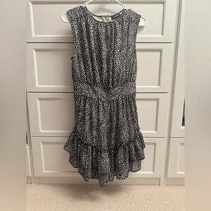 Express ruffle hem dress